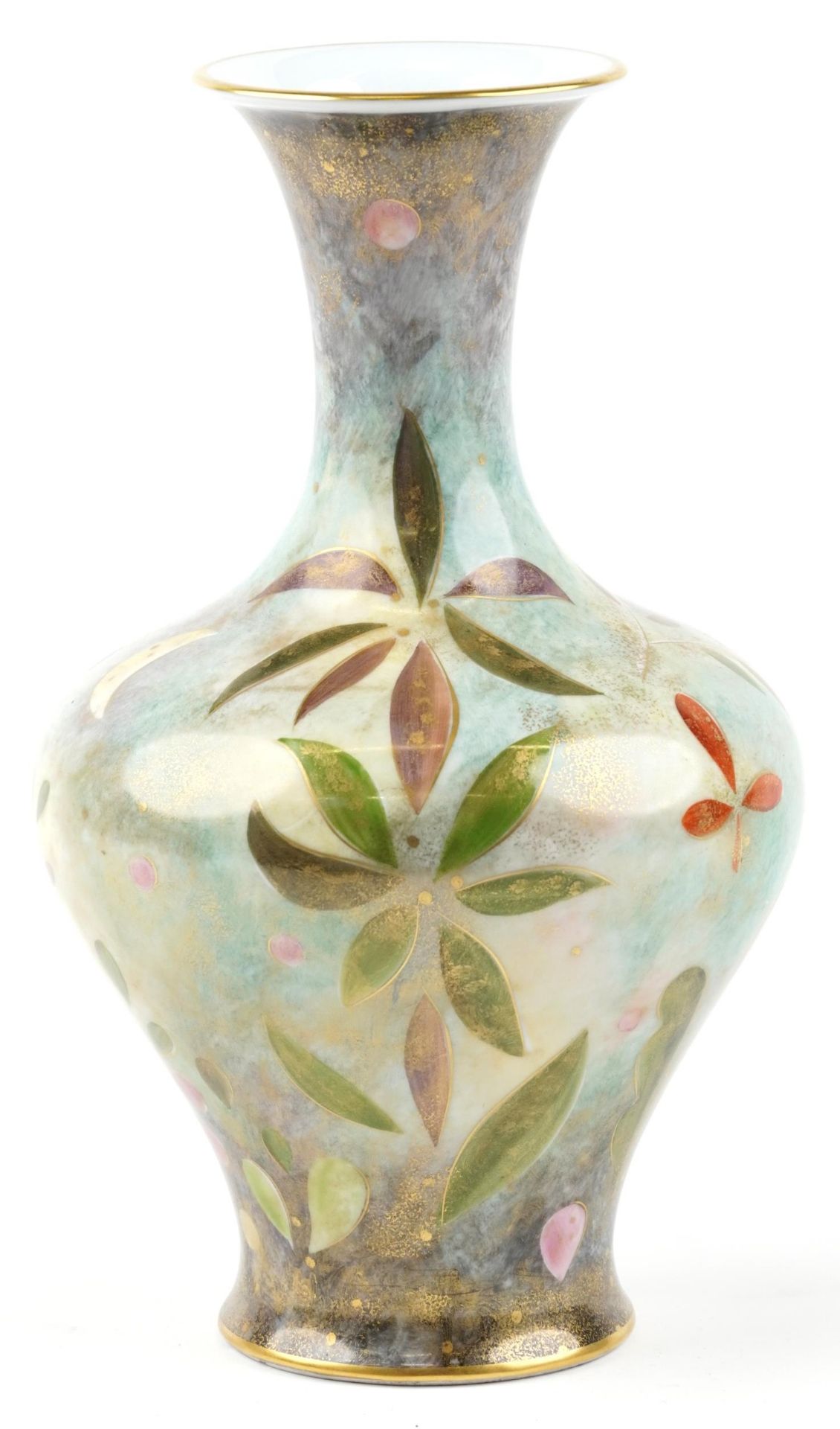 Rosenthal, German porcelain vase decorated with stylised foliage, numbered 7528 to the base, 31.