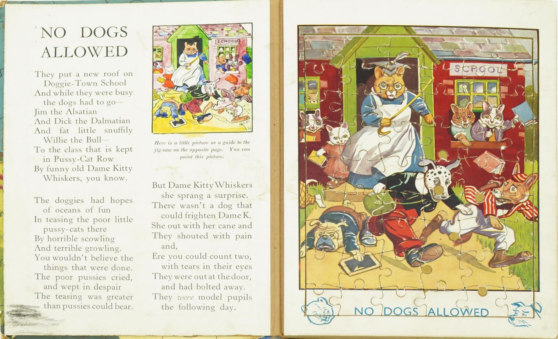 The Jolly Jigsaw Puzzle book, children's annual with five jigsaw puzzles : For further information - Image 2 of 3