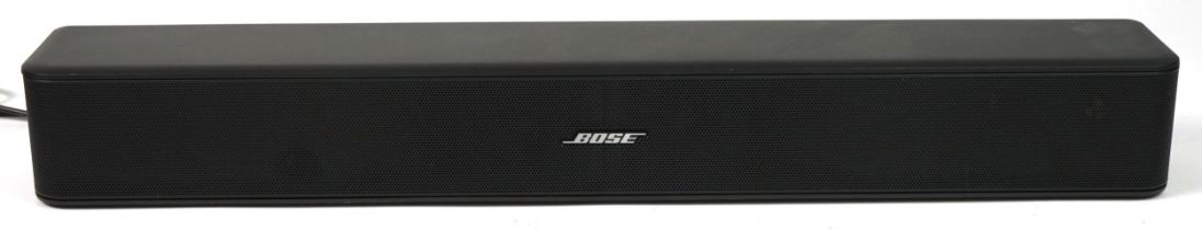 Bose sound bar with remote controls, the sound bar model 418775 : For further information on this