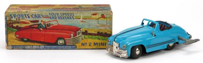Vintage Tri-ang Minic no 2 clockwork sports car with box : For further information on this lot