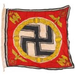 German military interest Fuhrer standard flag, 88cm x 73cm : For further information on this lot