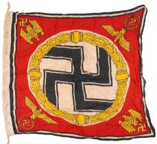 German military interest Fuhrer standard flag, 88cm x 73cm : For further information on this lot