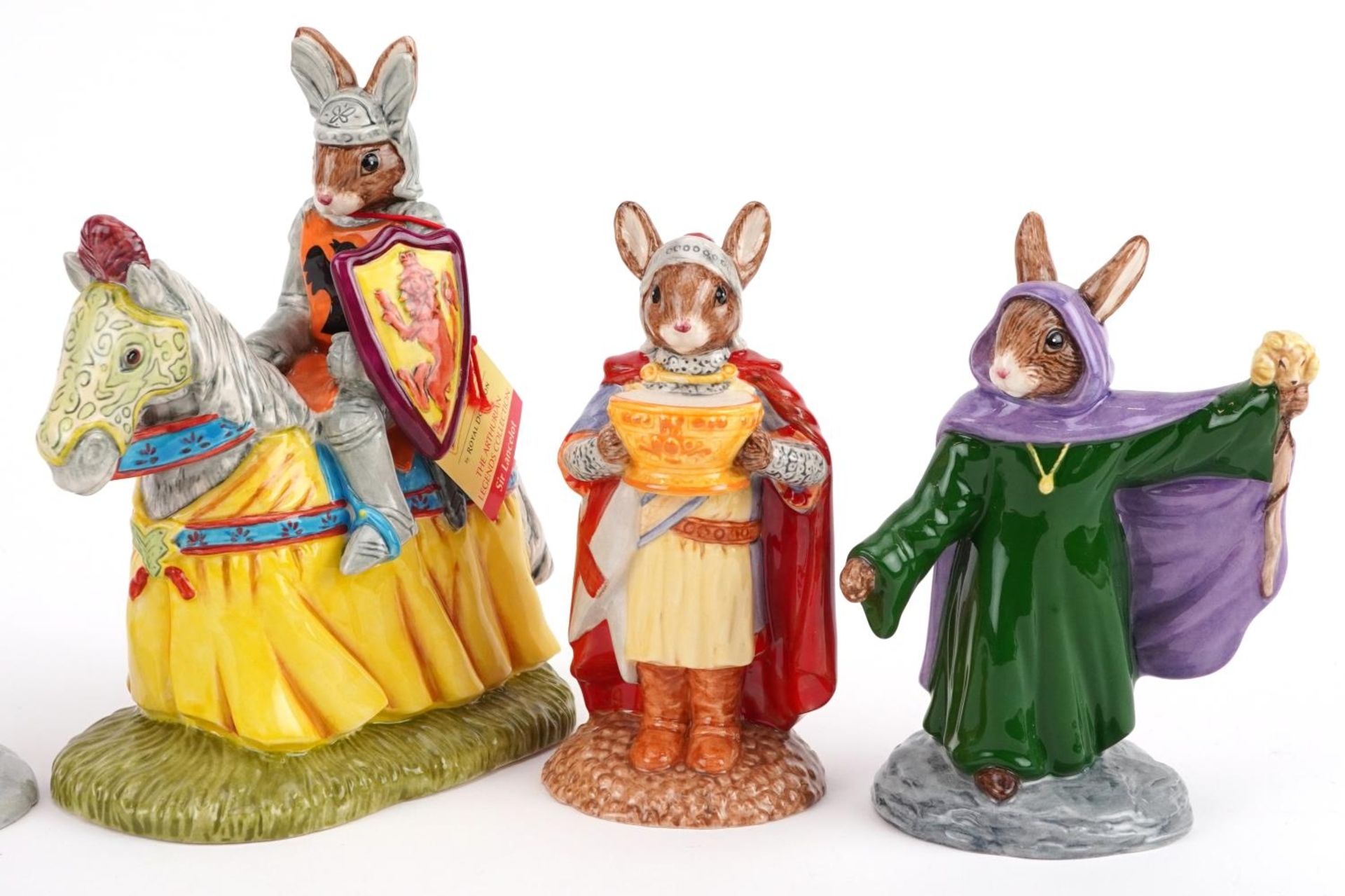 Five Royal Doulton Bunnykins figures from the Arthurian Legends Collections with certificates - Image 3 of 6