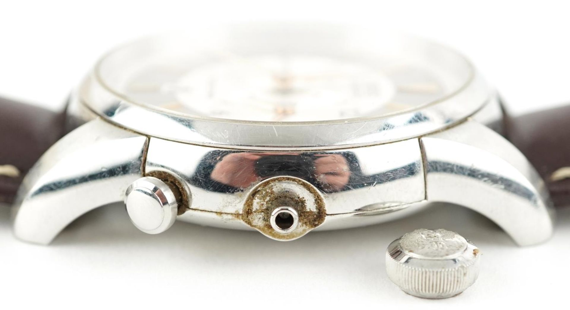 Oris, gentlemen's stainless steel Oris Worldtimer automatic wristwatch, model 7581, the case 42mm in - Bild 5 aus 5