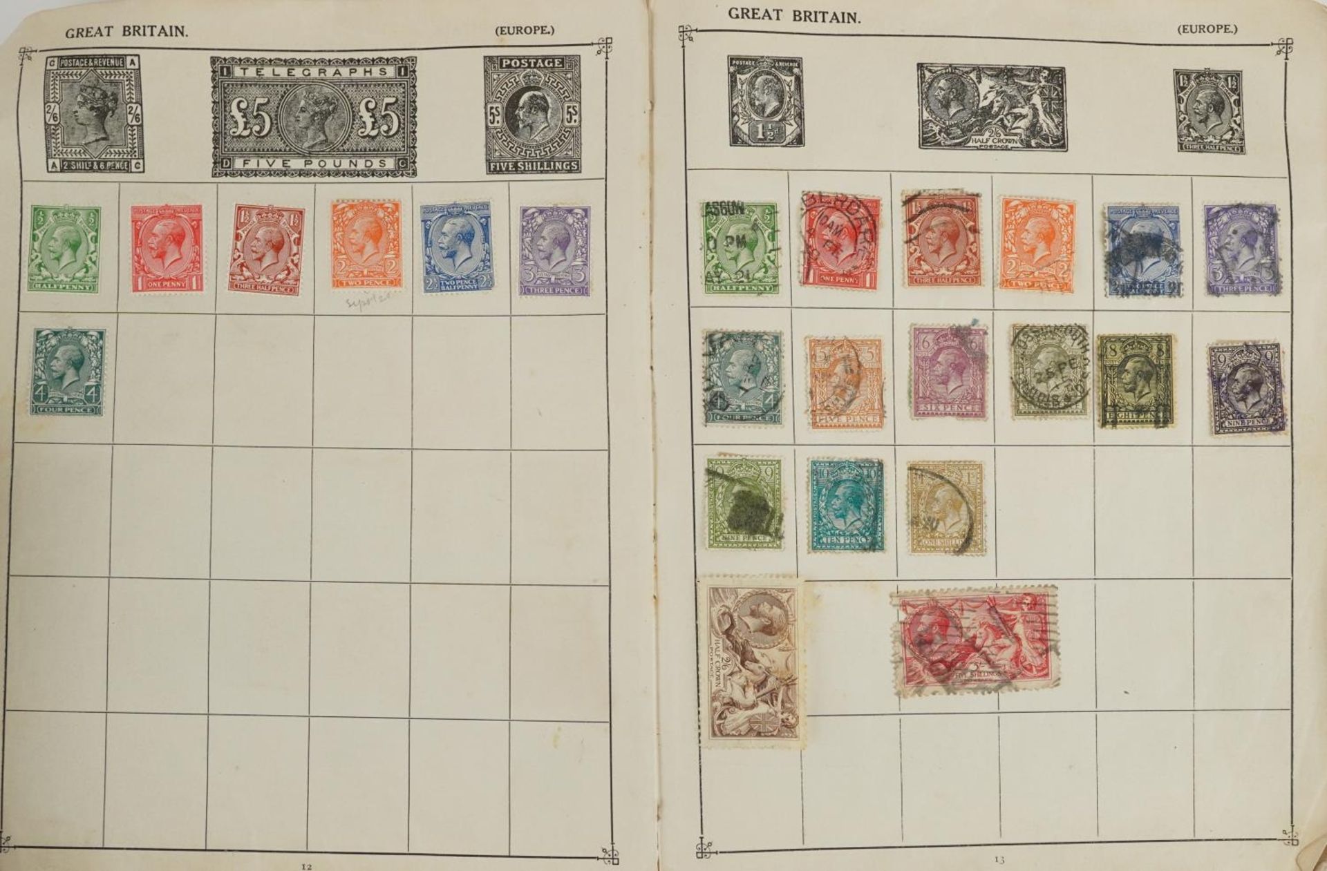 Collection of antique and later British and world stamps predominantly arranged in albums and - Bild 3 aus 11