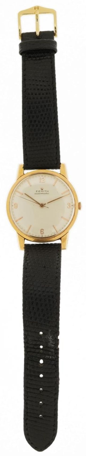 Zenith, gentlemen's 18ct gold automatic wristwatch, the case numbered 845031, 35mm in diameter, - Bild 2 aus 6