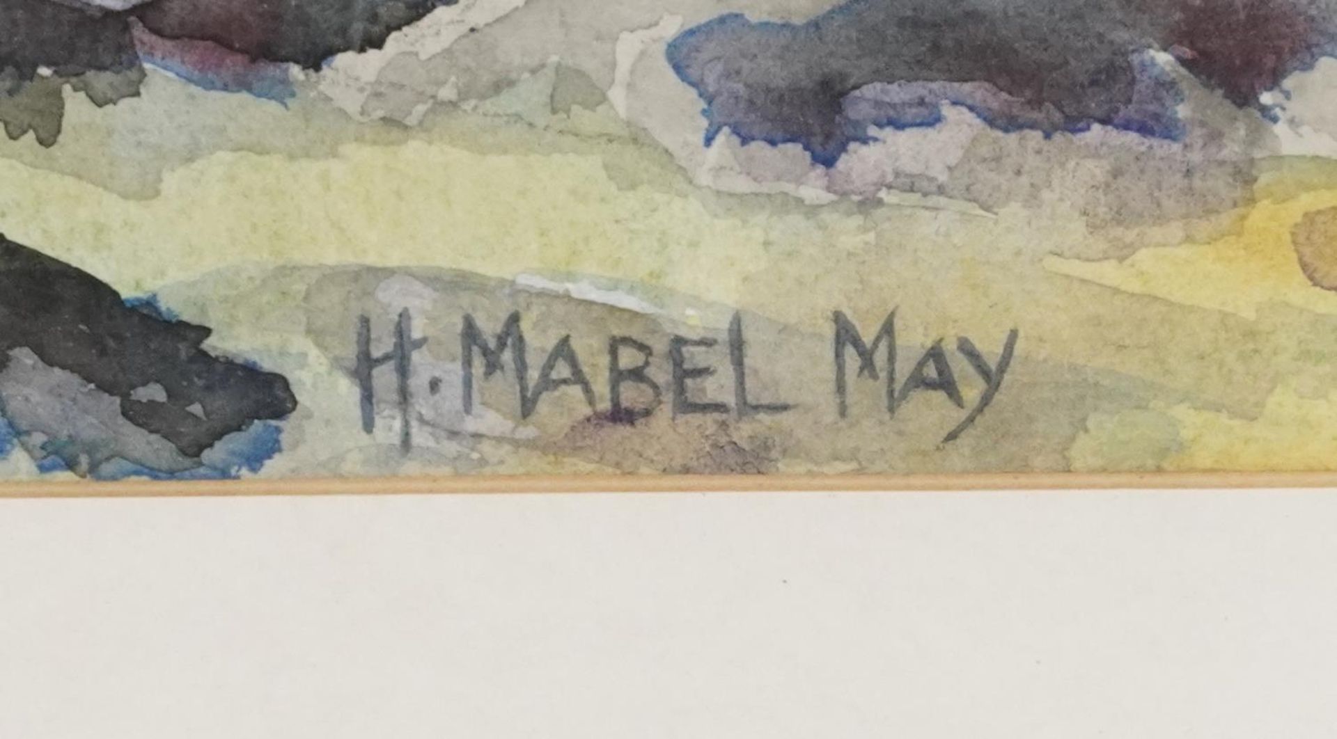 Manner of Henrietta Mabel May - Landscape, Canadian school watercolour on paper, mounted, framed and - Image 3 of 5