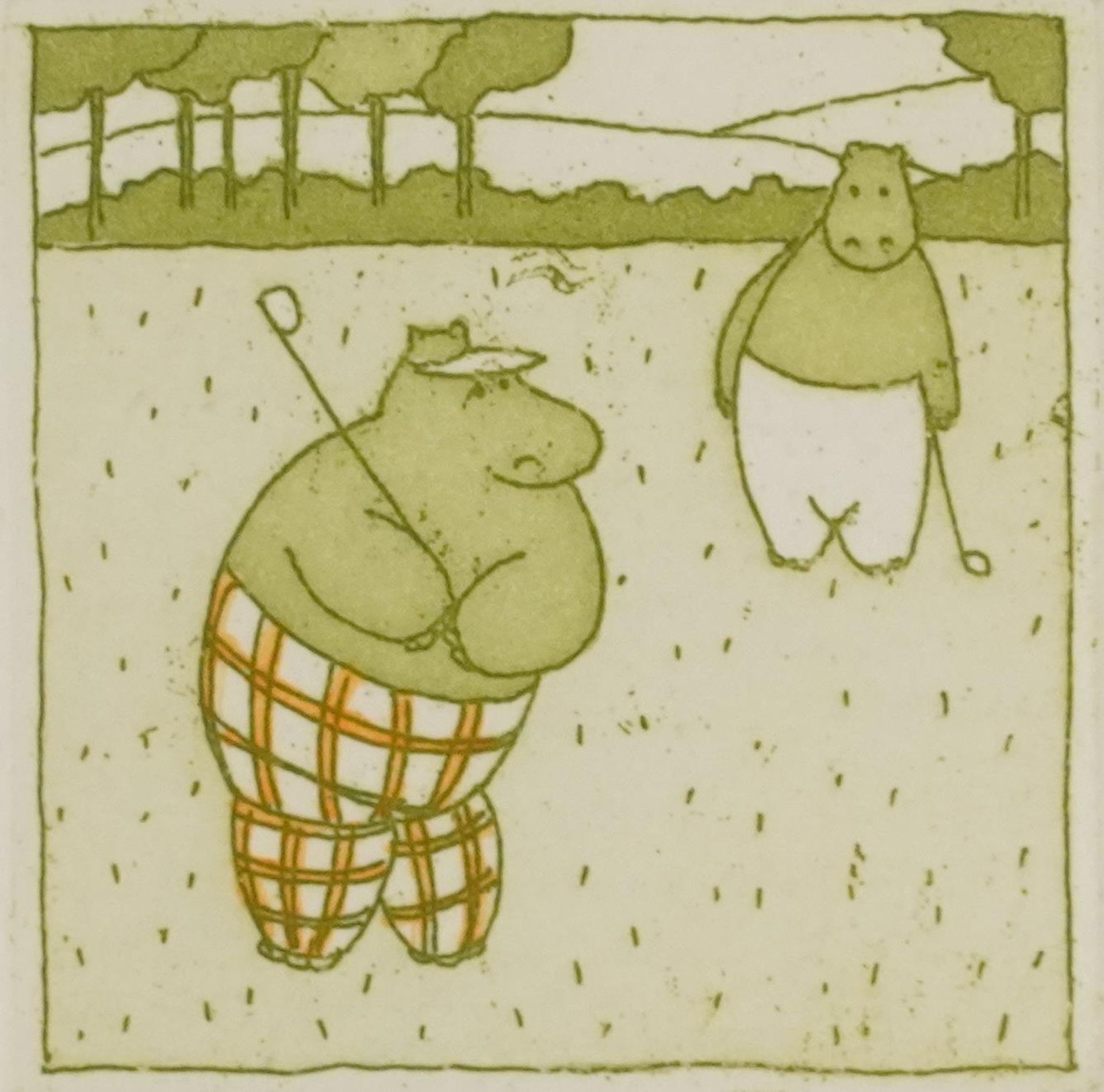 Maggie Burley - Comical animals, four pencil signed prints, each framed and glazed, three mounted, - Image 10 of 21