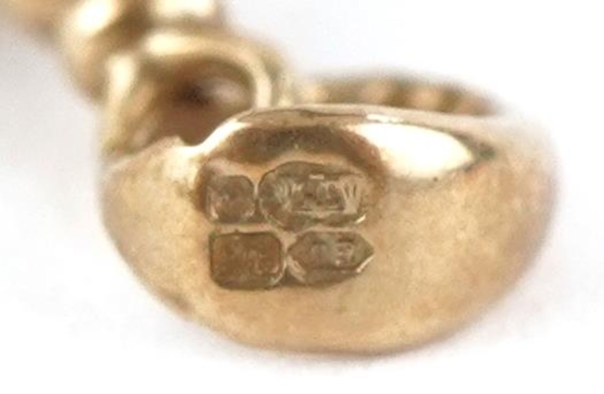 9ct gold clown head charm, 1.5cm high, 0.5g : For further information on this lot please visit - Bild 3 aus 3