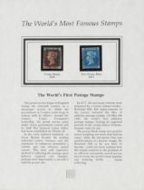 The World's Most Famous Stamps by Westminster Mint comprising Penny Black and Two Penny Blue : For