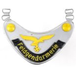 German military interest Feldgendarmerie Gorget : For further information on this lot please visit