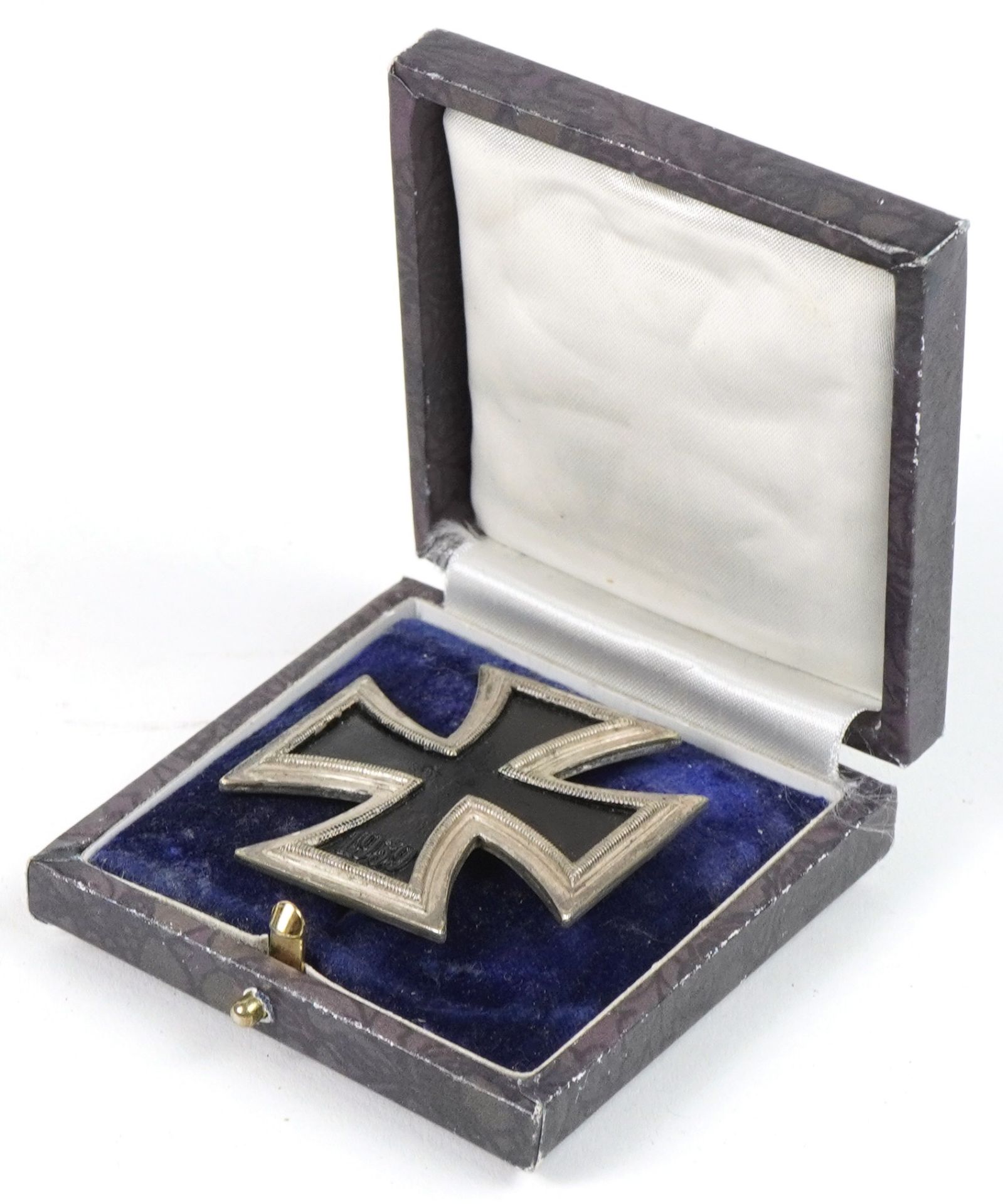 German military interest de-Nazified 1st Class Iron Cross with fitted box : For further