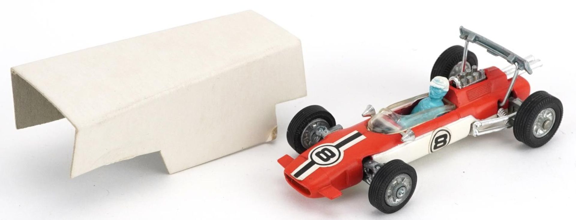 Two vintage Corgi Toys diecast Lotus Climax Formula 1 racing vehicles with boxes comprising - Bild 5 aus 5