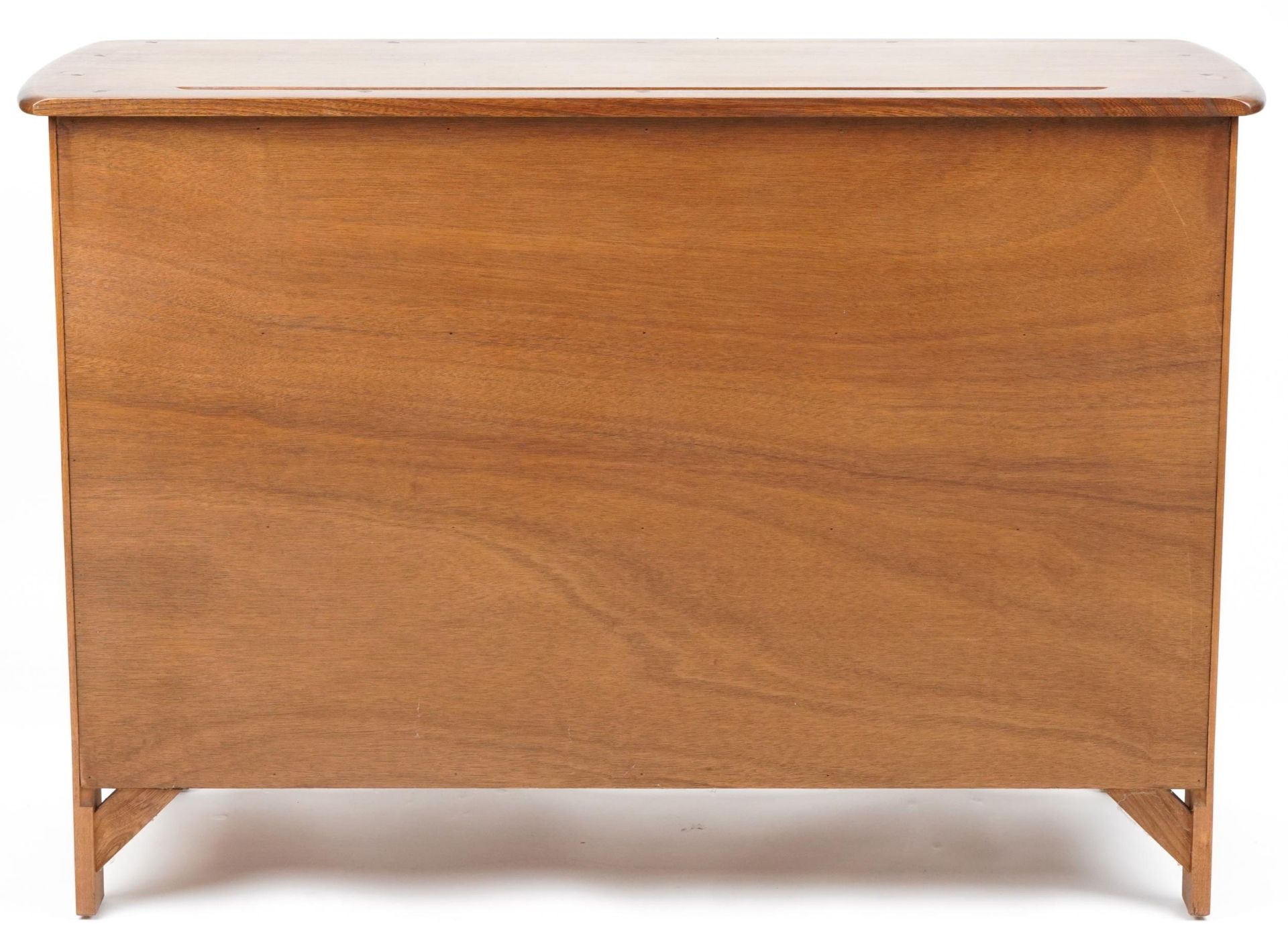 Ercol elm sideboard fitted with two drawers above a pair of cupboard doors, 85cm H x 122cm W x - Image 6 of 6