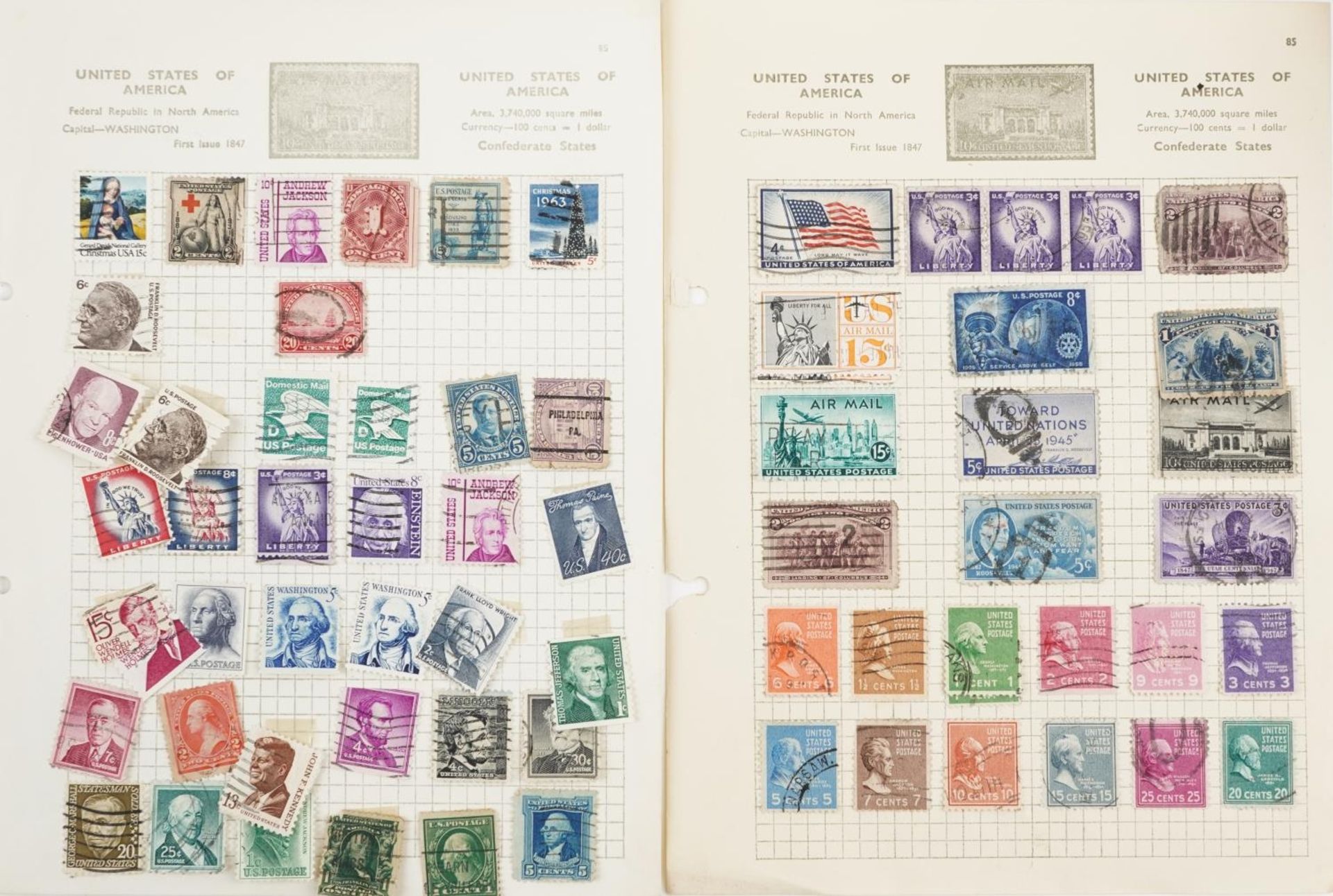 Collection of 19th century and later stamps arranged seven stock books and albums including - Image 13 of 19