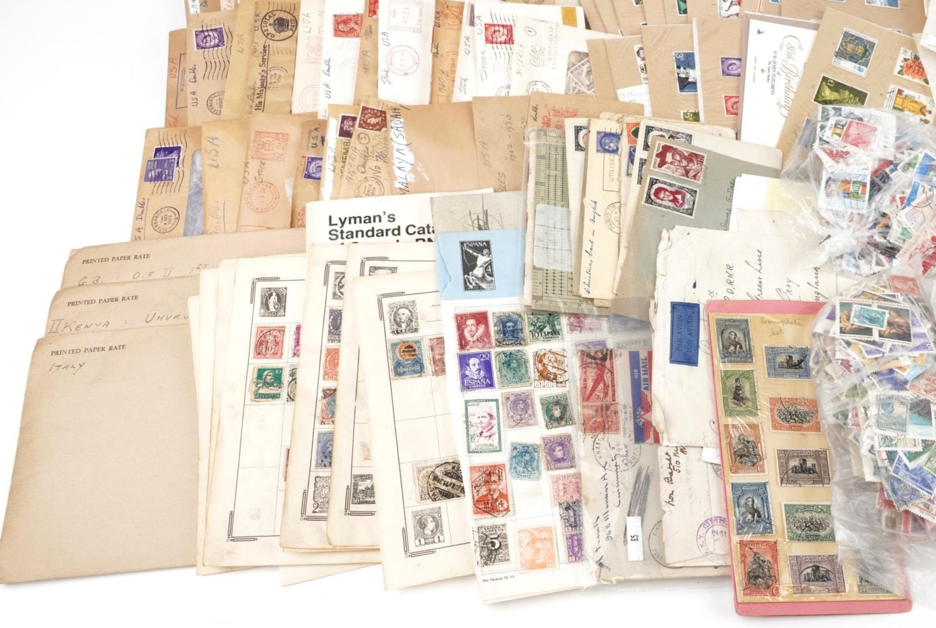 Extensive collection of British and world loose stamps and covers - Image 5 of 7