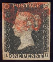 The Facile Philatelic album by Stanley Gibbons housing various Victorian and later stamps