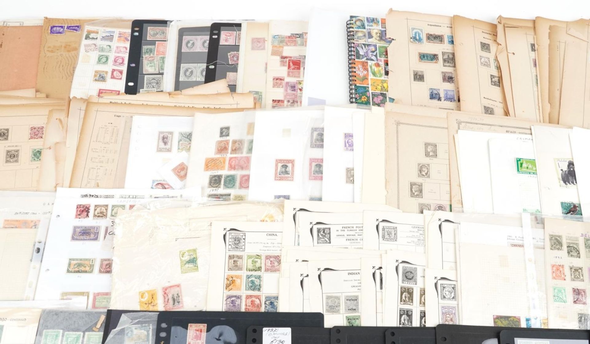 Extensive collection of antique and later world stamps and postal history, predominantly arranged on - Image 3 of 10