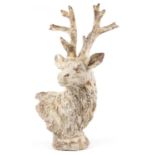 Large naturalistic study of a stag's head