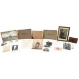 Early 20th century and later ephemera and photographs including autograph album with various