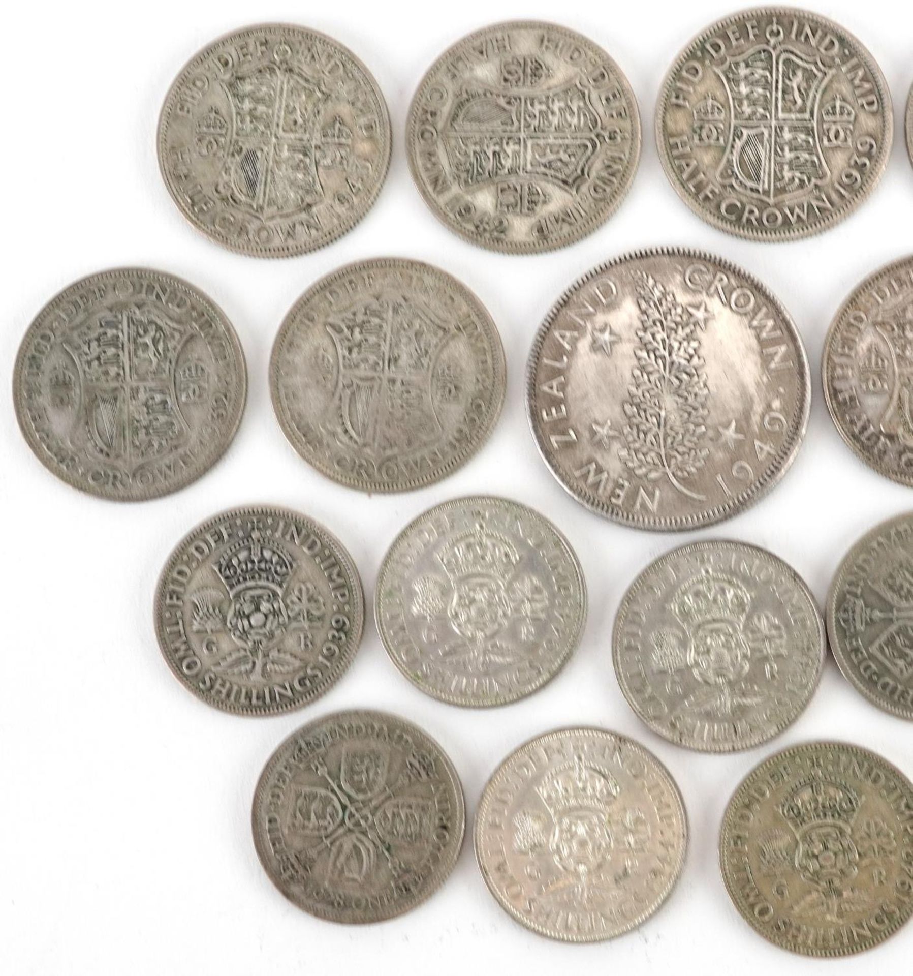 British and New Zealand coinage including half crowns and florins, 240g - Bild 2 aus 6