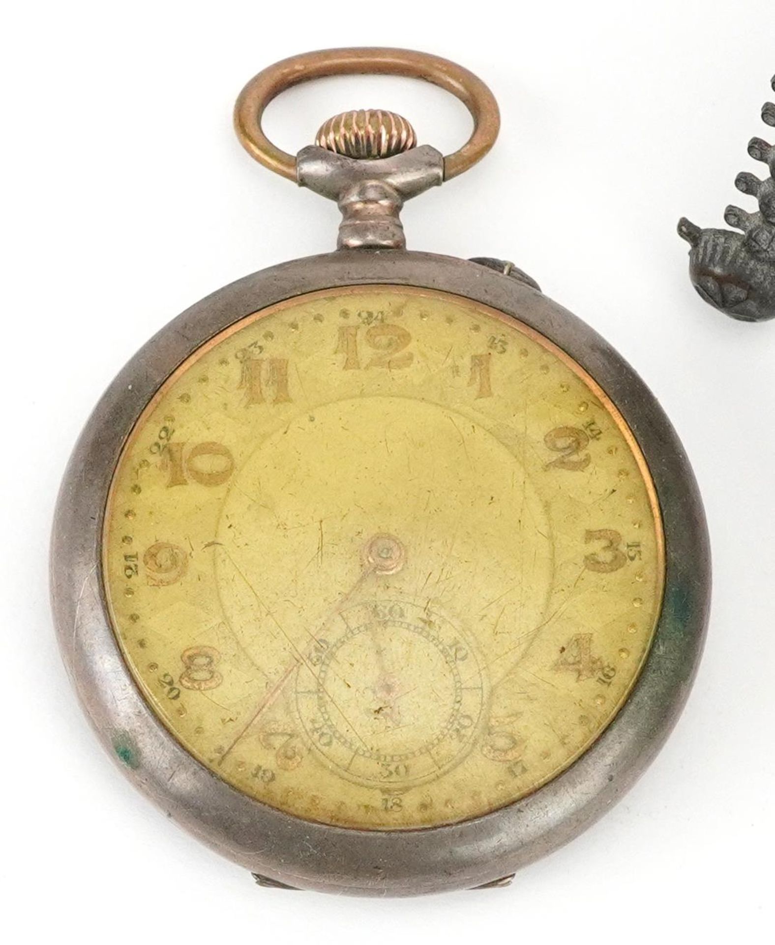 19th century and later sundry items including 800 grade silver pocket watch and horn whistle, the - Image 2 of 5