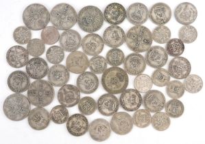 British pre decimal, pre 1947 coinage including florin and shillings, 255g