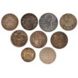 George III and later British coinage and tokens including 1805 Irish ten pence bank token and