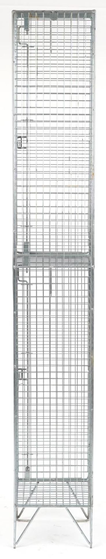 Industrial steel wire cage, 198cm H x 31cm W x 31cm D - Bild 3 aus 3