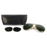 Pair of Ray-Ban Aviator sunglasses with case