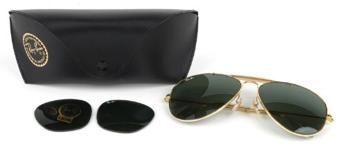 Pair of Ray-Ban Aviator sunglasses with case