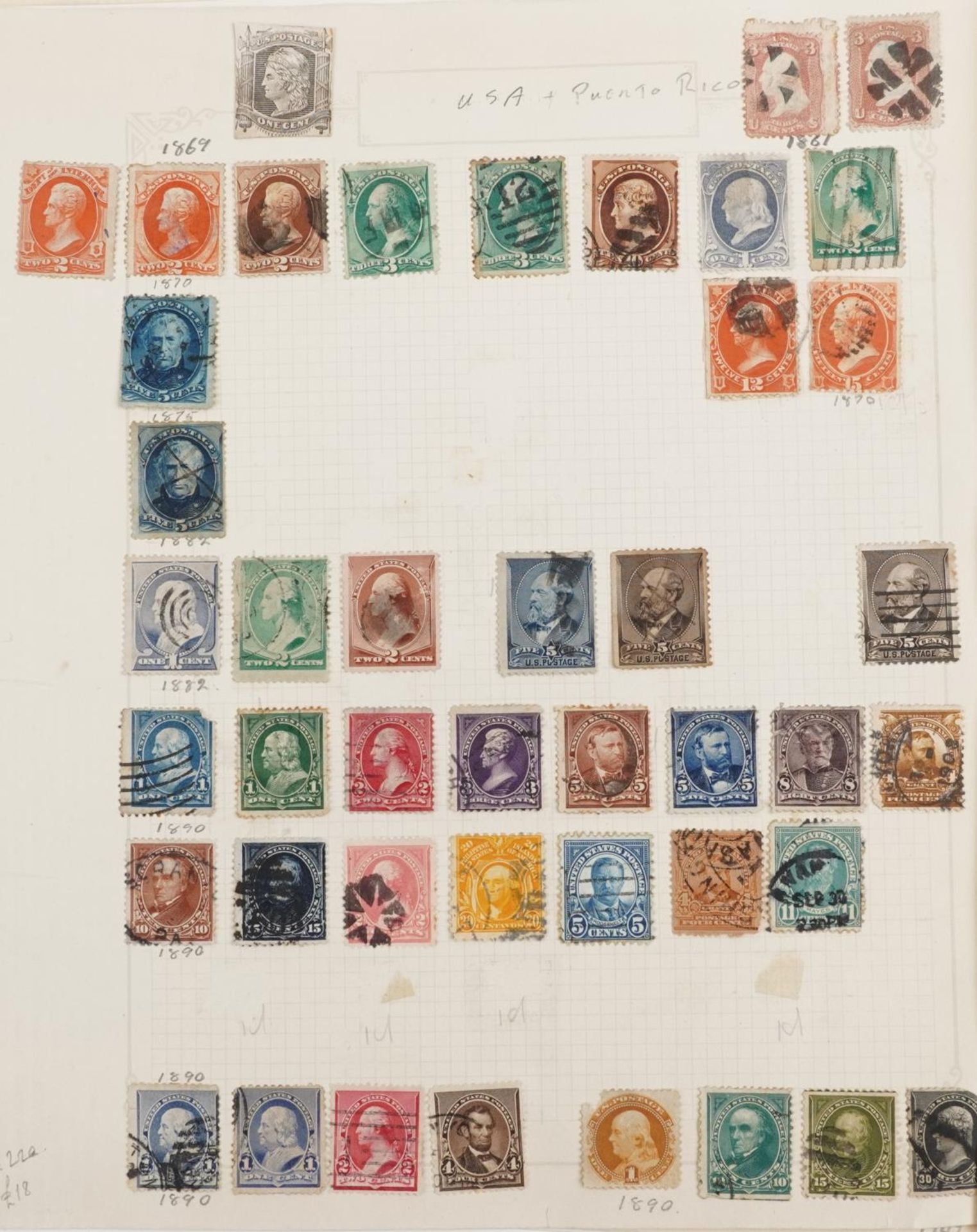 Extensive collection of antique and later world stamps and postal history, predominantly arranged on - Image 8 of 10