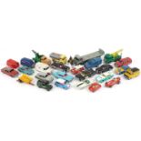 Vintage diecast vehicles including Corgi Toys and Dinky Super Toys