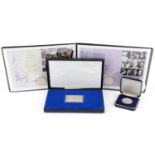 Coinage and silver including The Post Office Official Commemorative Silver Stamp edition ingot and