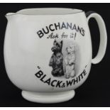 Breweriana interest Shelley jug advertising Buchanan's Black & White Whisky, 15cm high