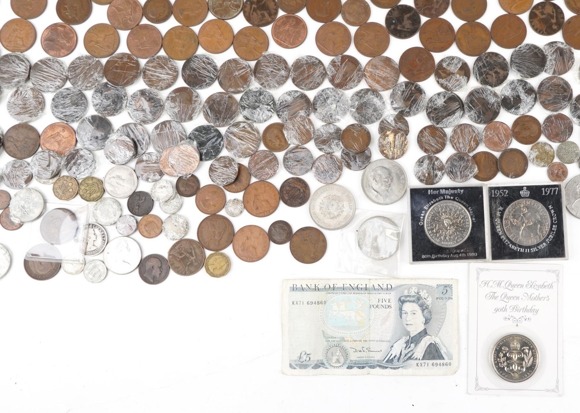 Antique and later British and world coinage including a large collection of pre 1947 examples and - Bild 5 aus 6
