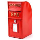 Elizabeth II red painted postbox, 64.5cm high