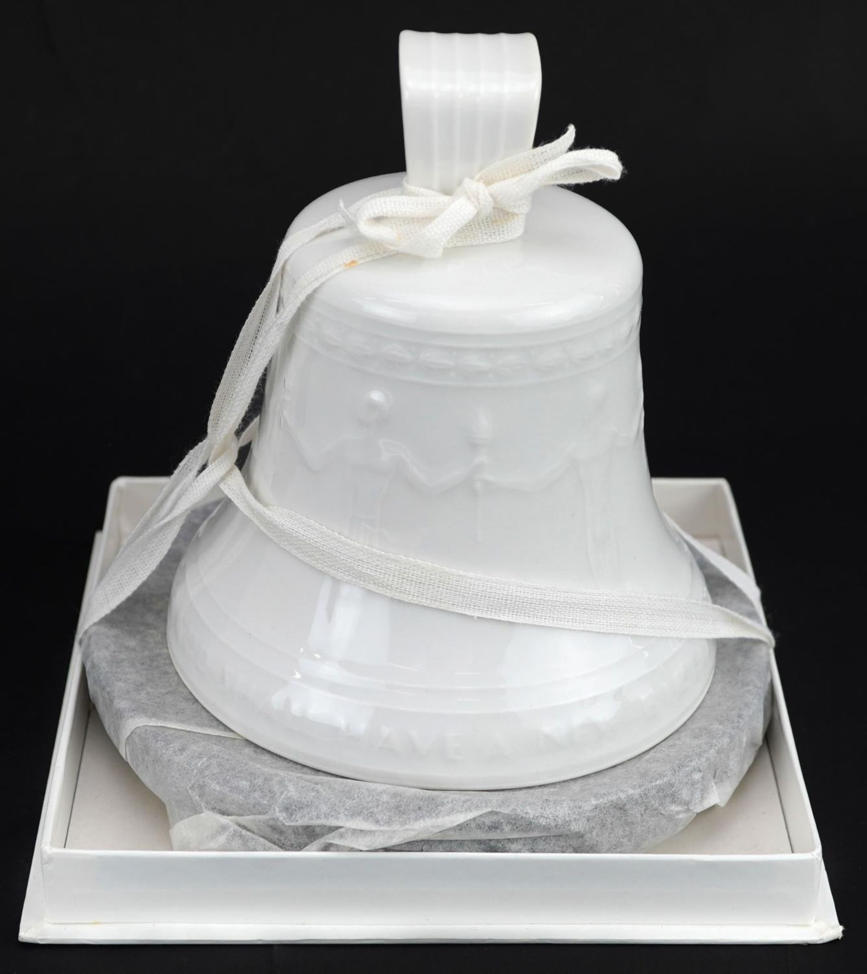 KPM, German porcelain bell with stand, paperwork and box, 12cm high - Image 3 of 4