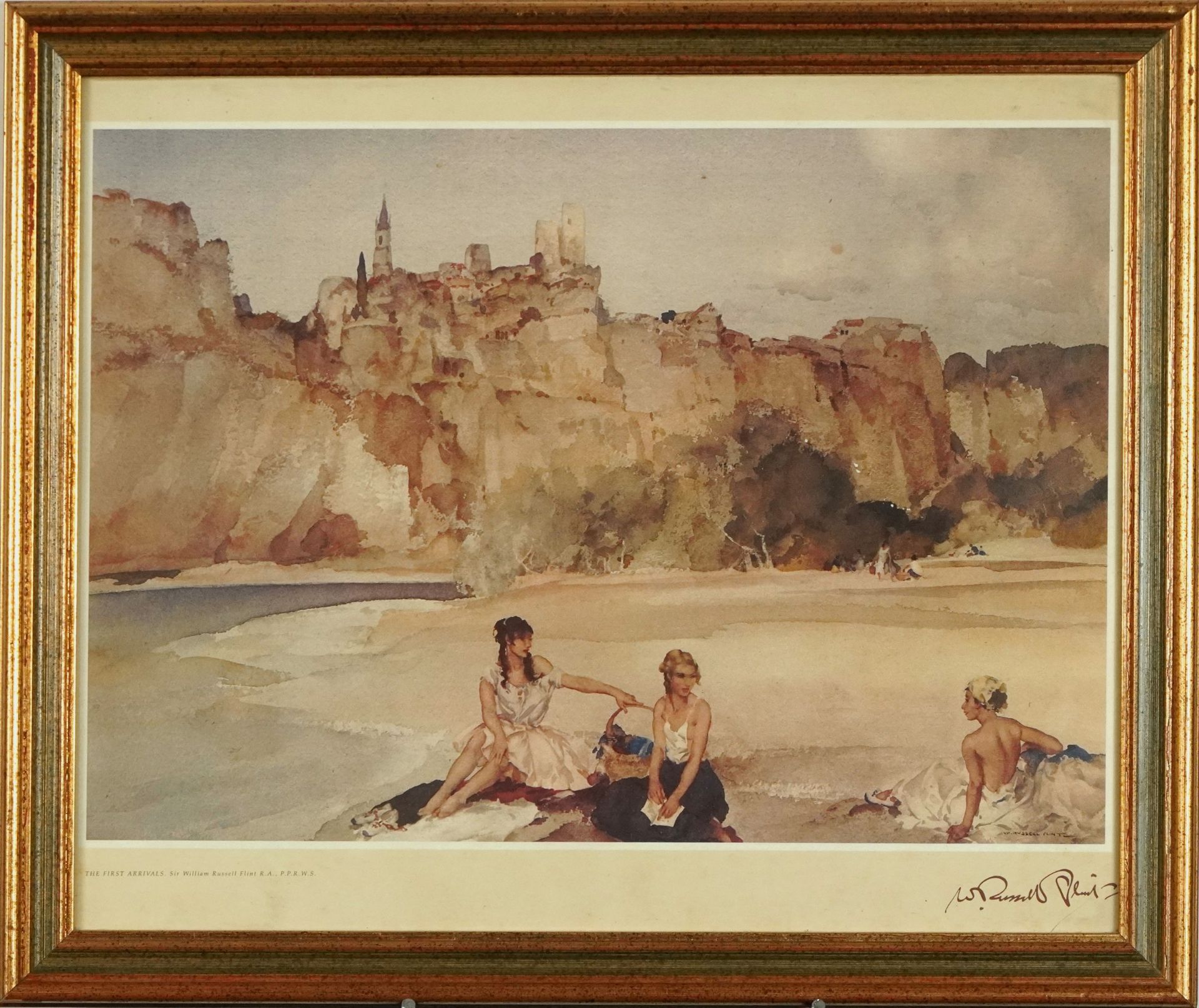 William Russell Flint - A Scrap of Newspaper and The First to Rise, pair of prints in colour, - Bild 8 aus 11