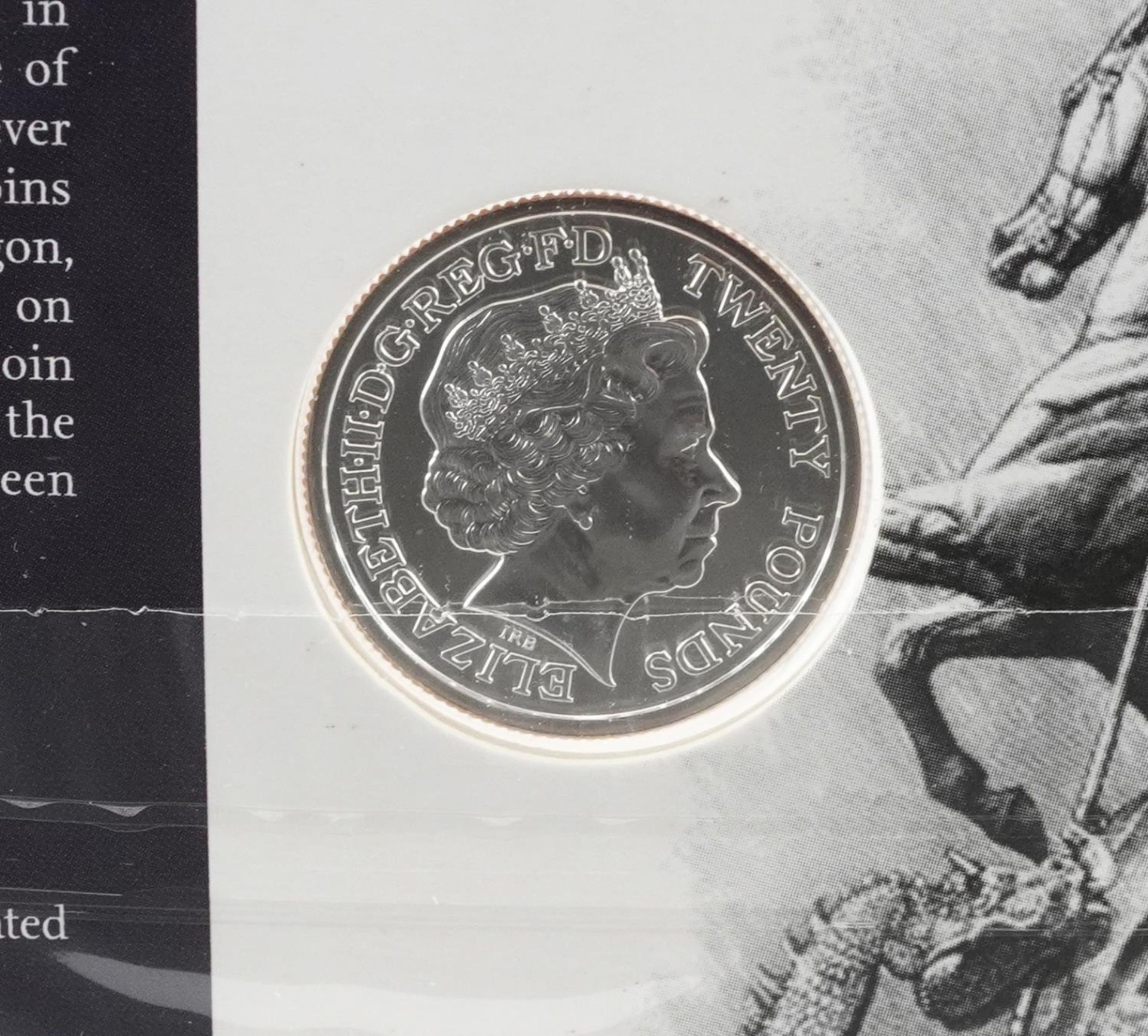 Three Elizabeth II 2013 George and the Dragon twenty pound fine silver coins by The Royal Mint - Bild 4 aus 4