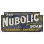 Use Nubolic Disinfectant Soap enamel advertising sign, 53.5cm x 25cm