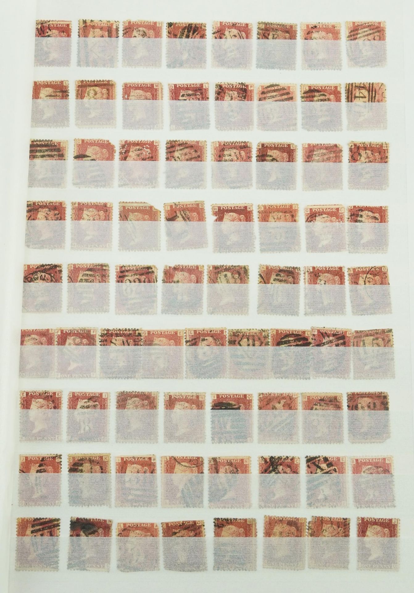 Victorian and later British stamps and postal history arranged in a stock book including Penny Reds, - Image 3 of 17