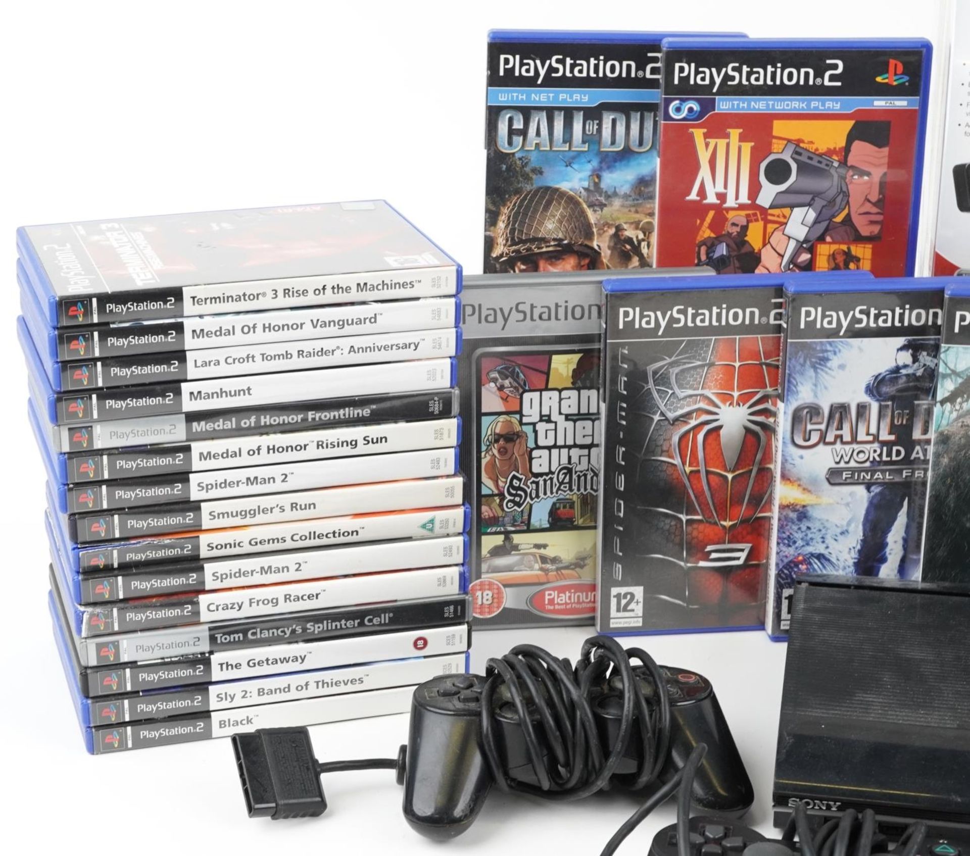 Sony PlayStation 3 games console with a collection of PlayStation 2 games and four PlayStation 1 - Bild 2 aus 4