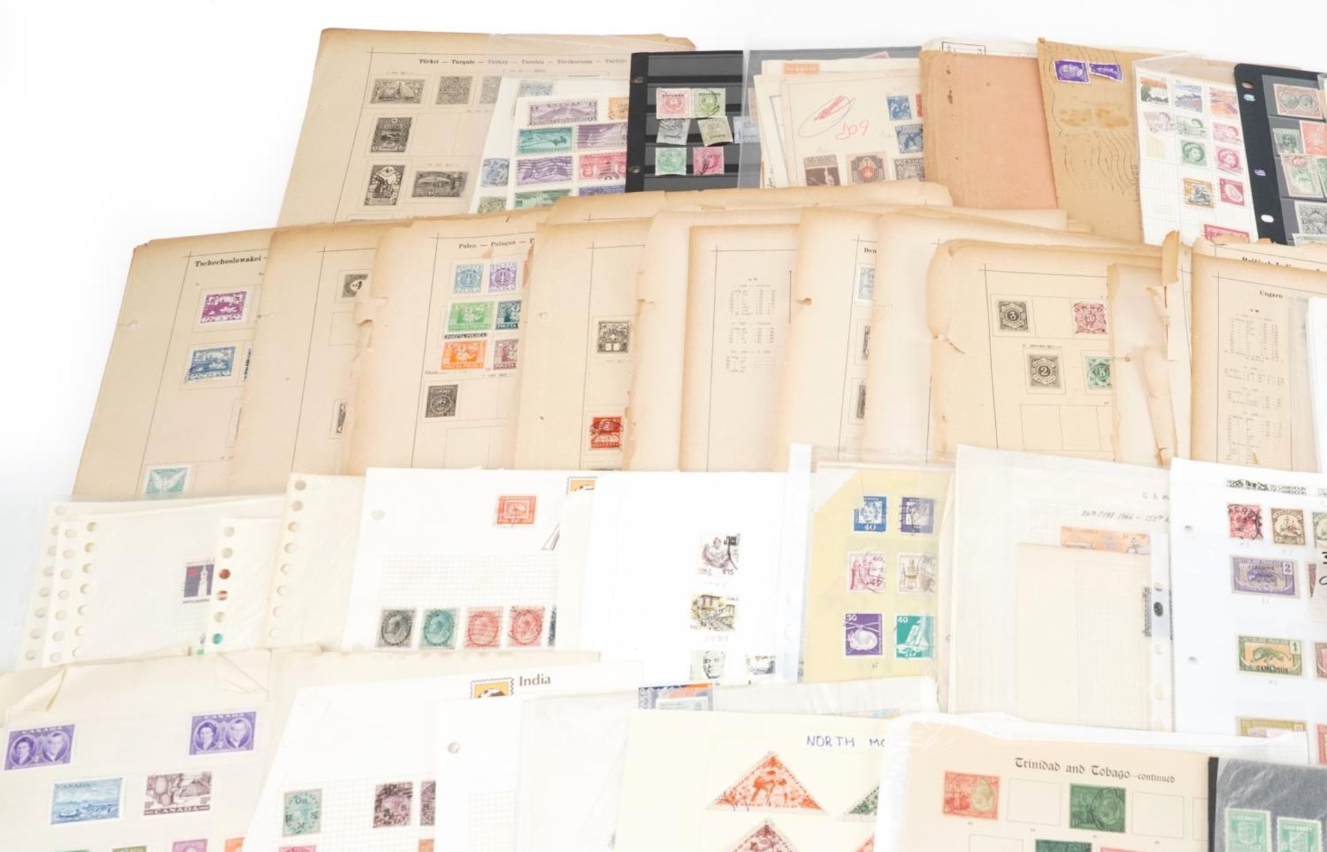 Extensive collection of antique and later world stamps and postal history, predominantly arranged on - Image 2 of 10