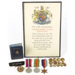 British military World War II Royal Air Force medal group relating to Leading Aircraftman L D