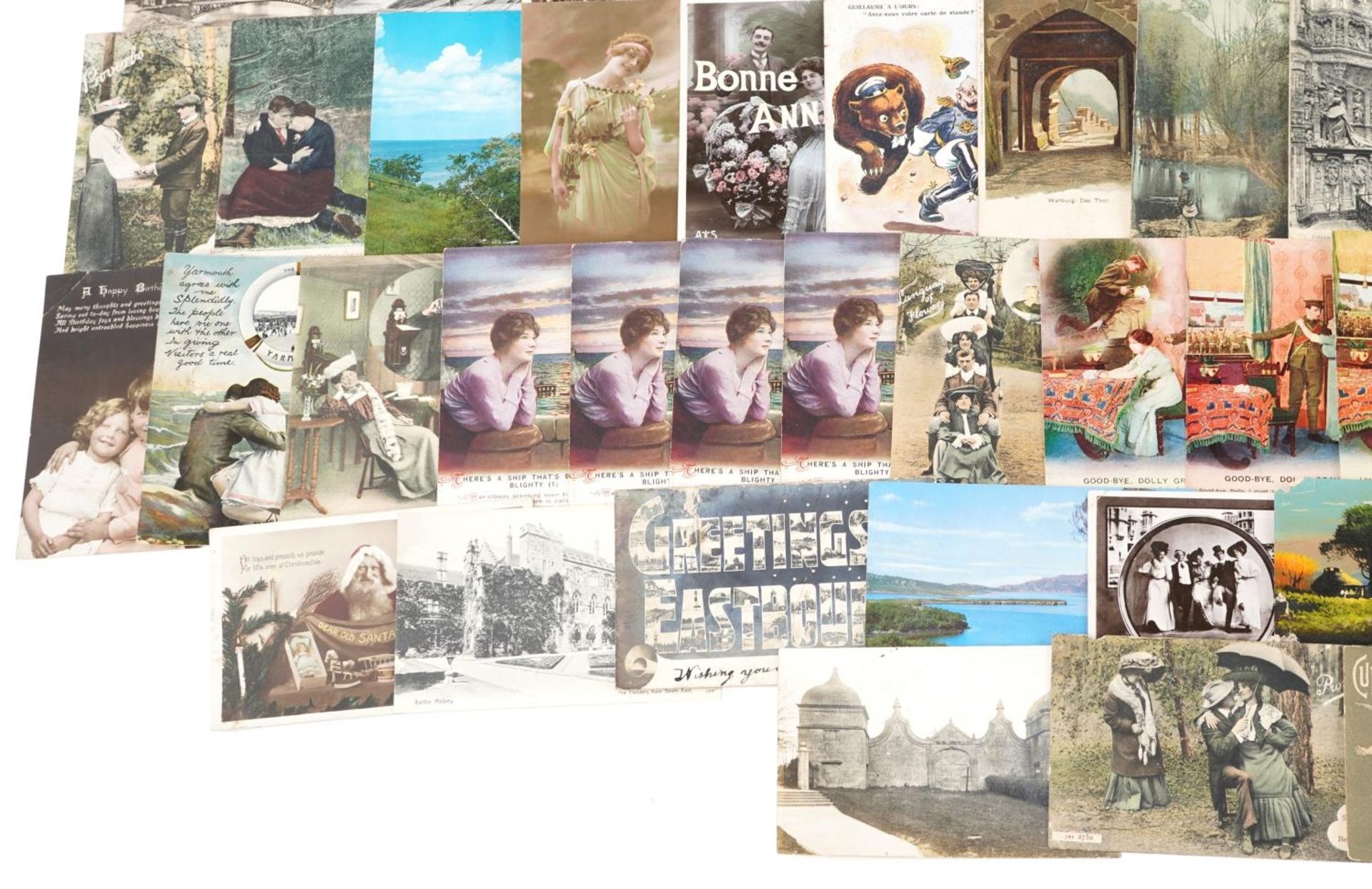 Collection of early 20th century and later postcards, predominantly topographical and social - Image 4 of 5