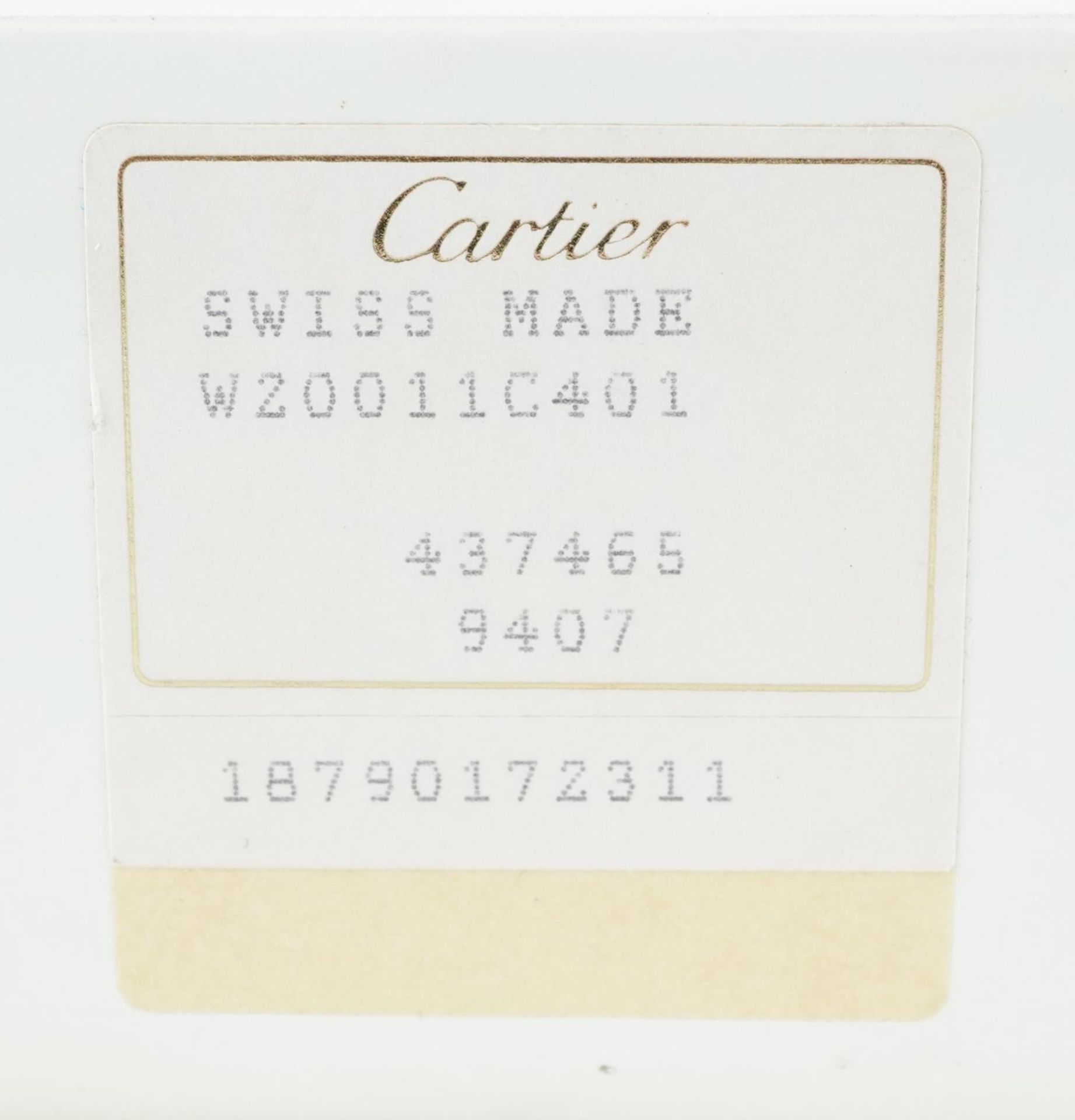 Cartier, ladies silver gilt Must de Cartier wristwatch having a burgundy dial with box and - Bild 5 aus 6