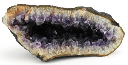 Natural history and geology interest amethyst geode, 29cm wide