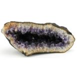 Natural history and geology interest amethyst geode, 29cm wide