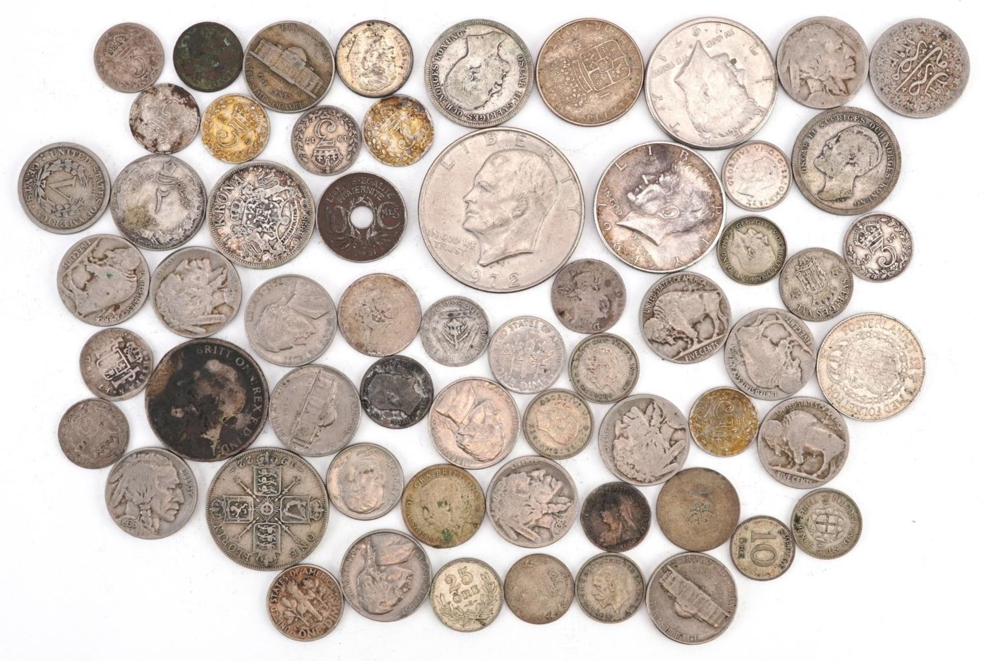 Collection of American, British and world coinage including half dollars, 240g - Bild 4 aus 6
